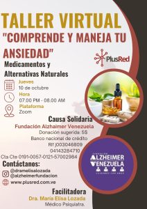 Lee más sobre el artículo Taller Virtual Benéfico: “Comprende y Maneja tu Ansiedad”